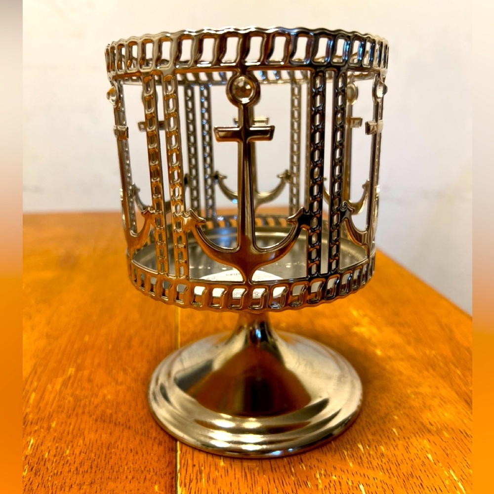 Bath & Body Works Anchor 3 Wick Candle Holder Stand
